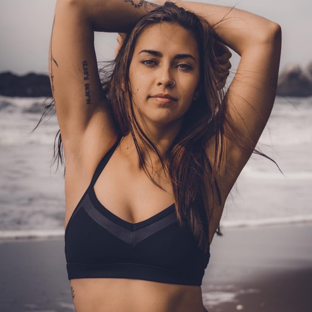 Alo Yoga Small Black Bra Cross Straps